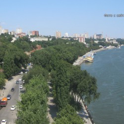Река Дон вдоль Набережной Ростова